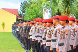 Peringati Hari Bhayangkara ke-79, Polres Morotai Naikkan Pangkat 34 Personel sebagai Bentuk Penghargaan